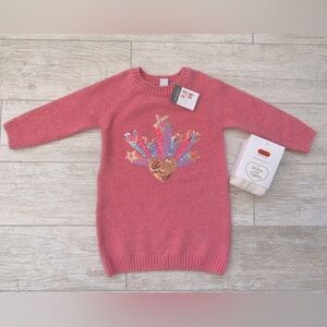 NWT 2-3 T sweater dress with leggings